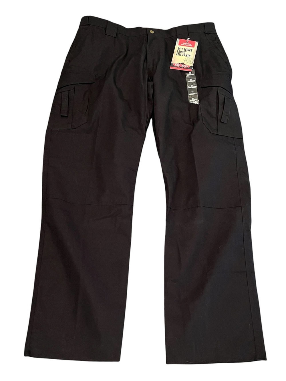 Tru-Spec Womens 24-7 Series Ladies Black EMS Pants- Size 22- Unhemmed NWT